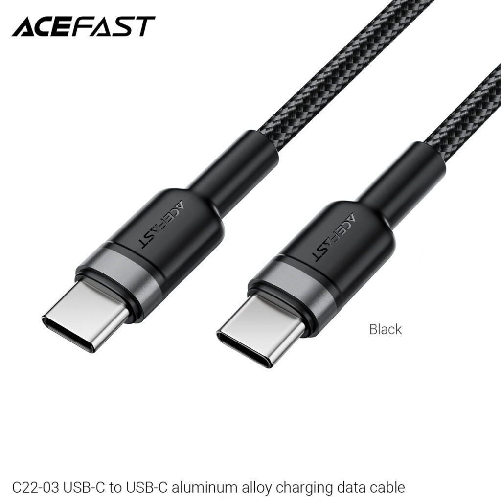 ACEFAST C22-03 USB-C To USB-C Aluminum Alloy Charging Data Cable