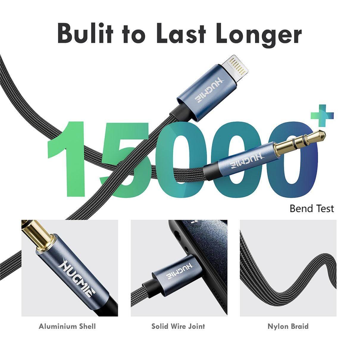 Tredo Lightning to 3.5mm Aux Audio Cable 1.2M - Image 2